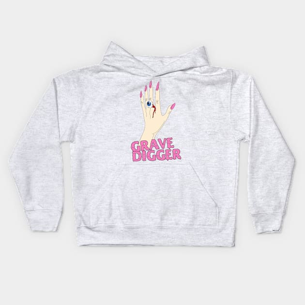 Grave Digger Kids Hoodie by myacideyes